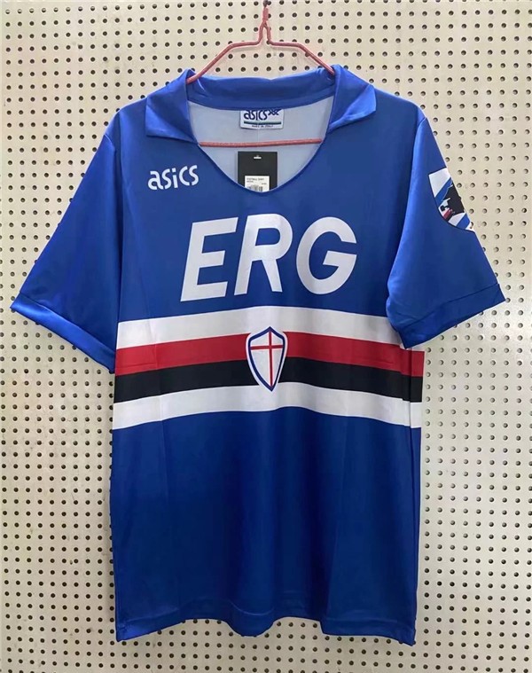 AAA Quality Sampdoria 90/91 Home Soccer Jersey